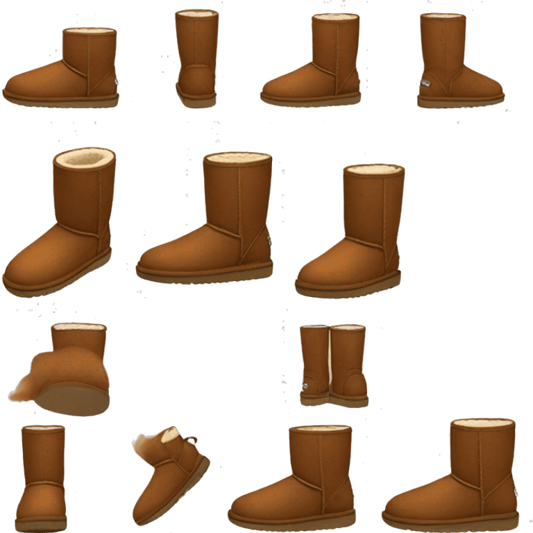 Chestnut brown uggs emoji