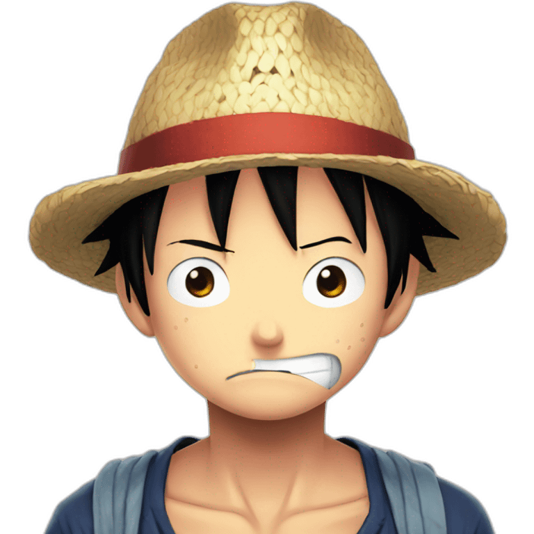 Sad Luffy by One piece emoji