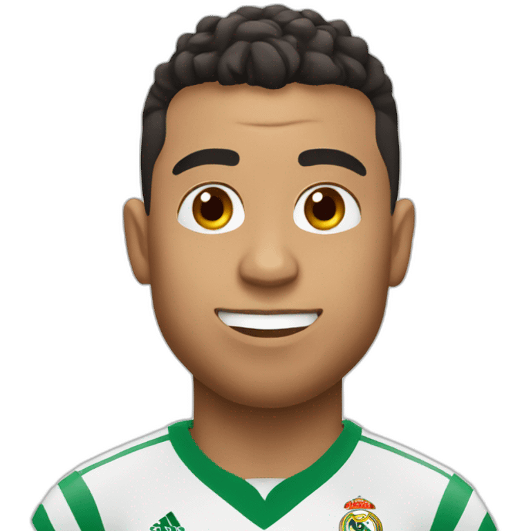 Ronaldo with a goat face emoji