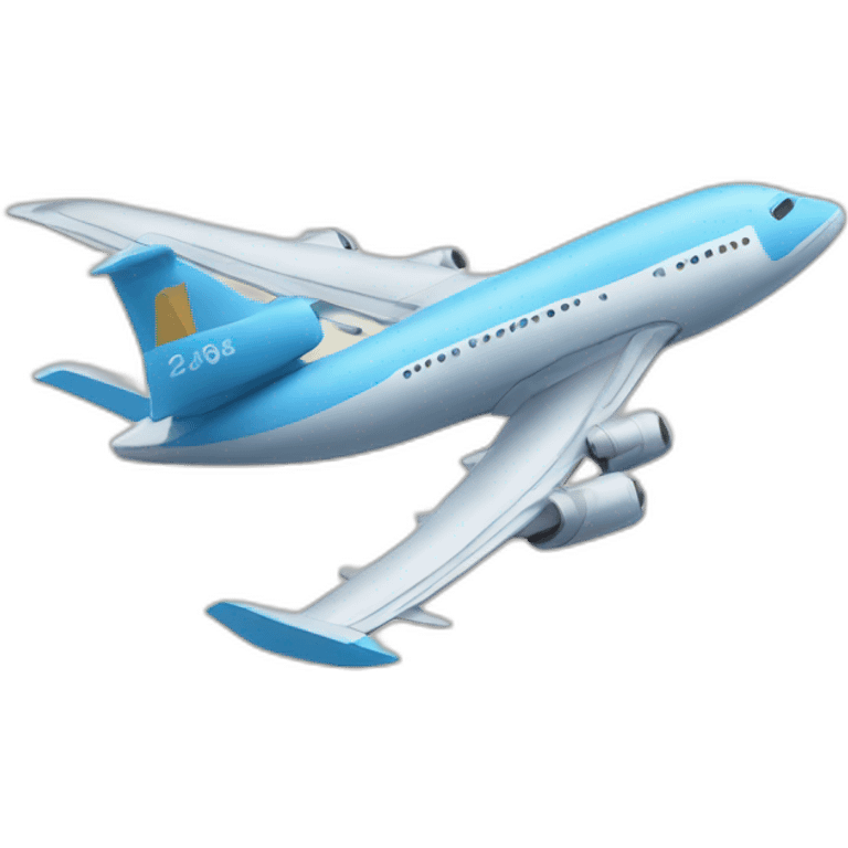 Un avion entre 2 tours emoji