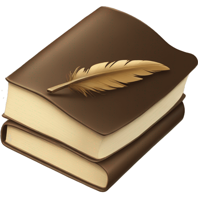 A book and quill emoji