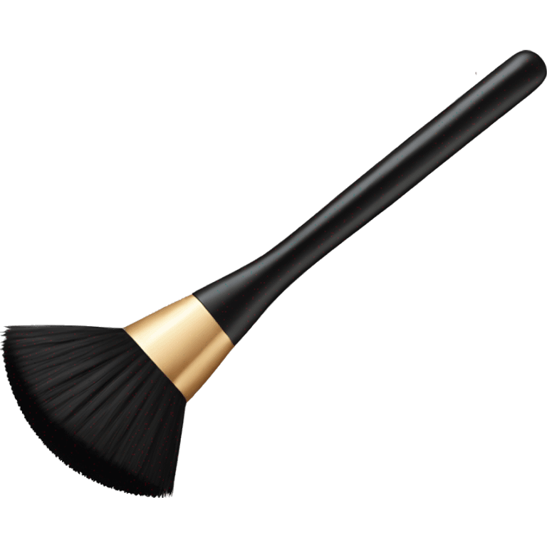 Black makeup brush emoji