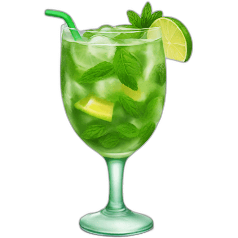 Mojito qui fait des bulles emoji