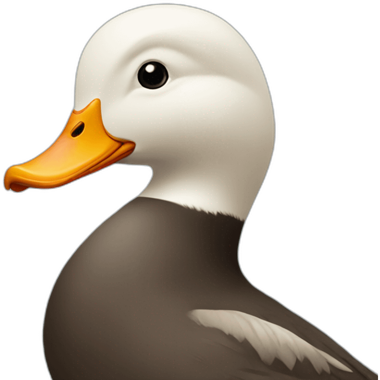 Bald duck emoji