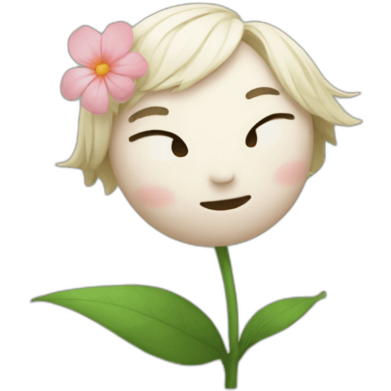 Jinshi with a flower emoji