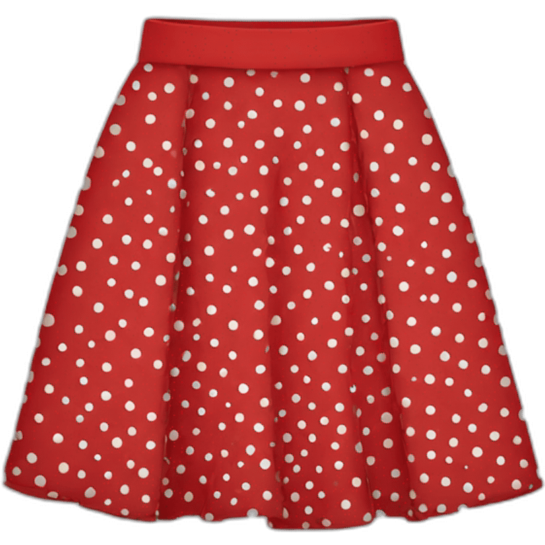 RED SKIRT WITH  DOTS emoji