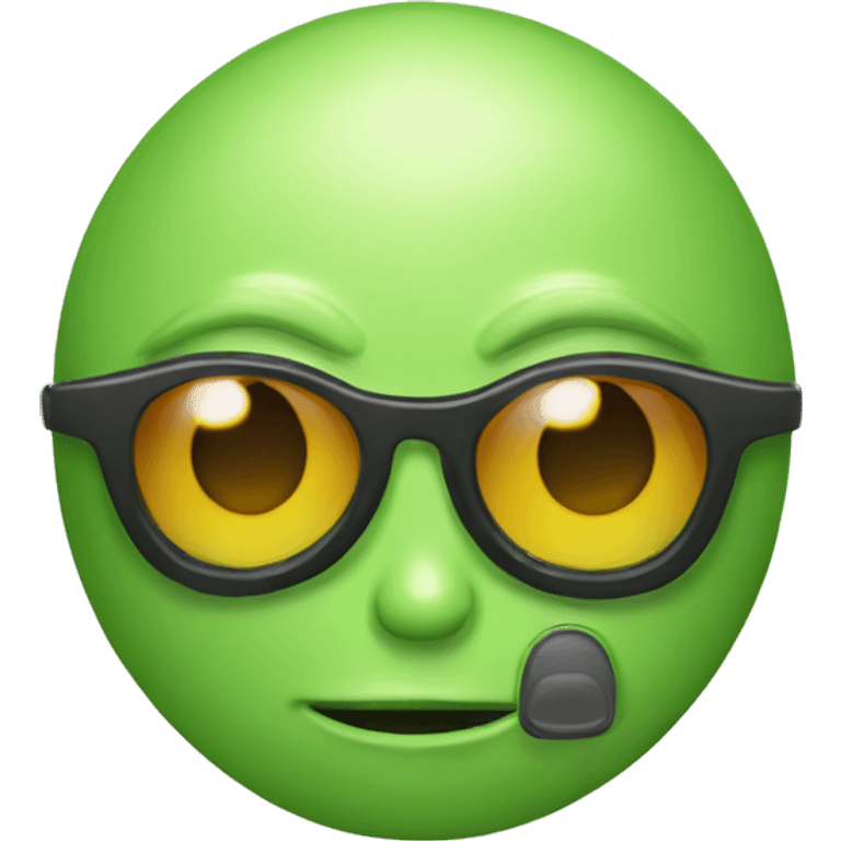 alien playero con lentes de sol emoji