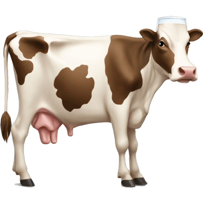 cow drinking beer emoji