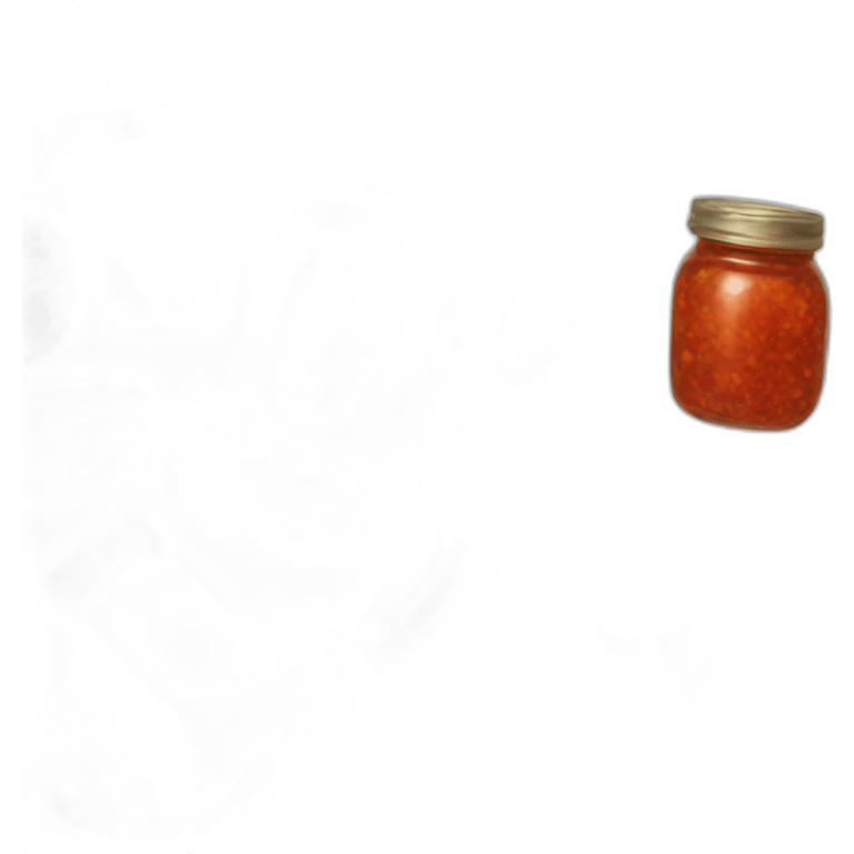 a jar of crispy chili oil emoji