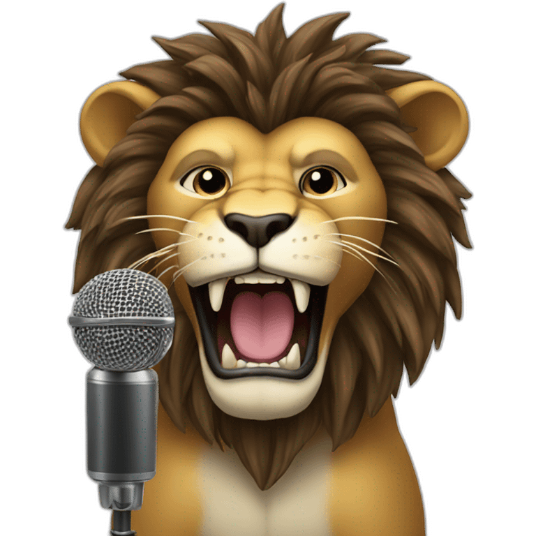 Mad Lion superstar sing to big microphone emoji