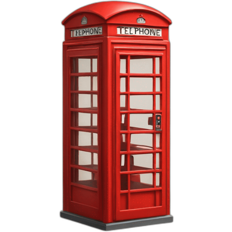 Red telephone box emoji