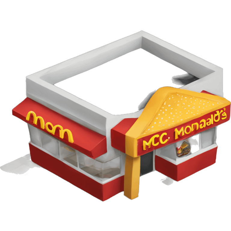 mc donalds restaurant emoji