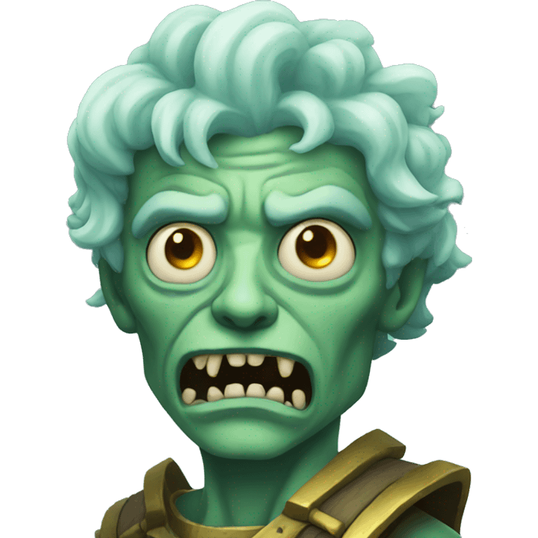 Zombie as sea god  emoji