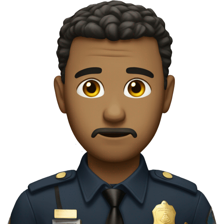 sad cop emoji