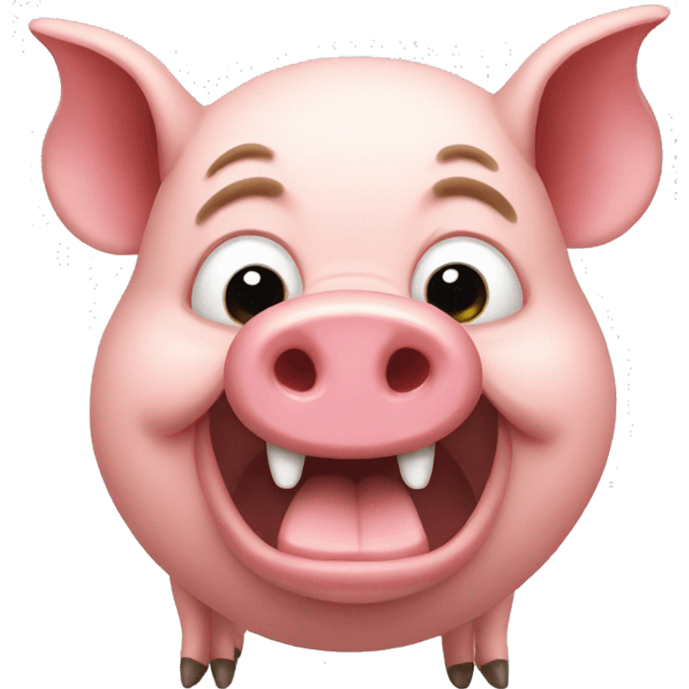 crazy pig emoji