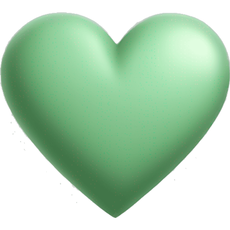 Sage green heart emoji