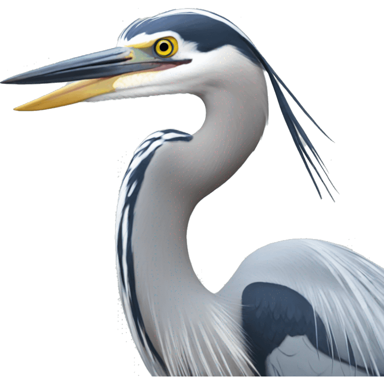 Great blue heron emoji