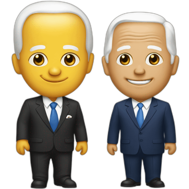 Pputin and Biden  emoji