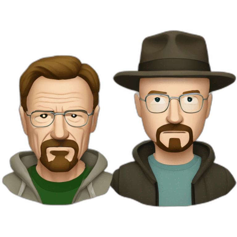 Walter White with Jesse Pinkman emoji