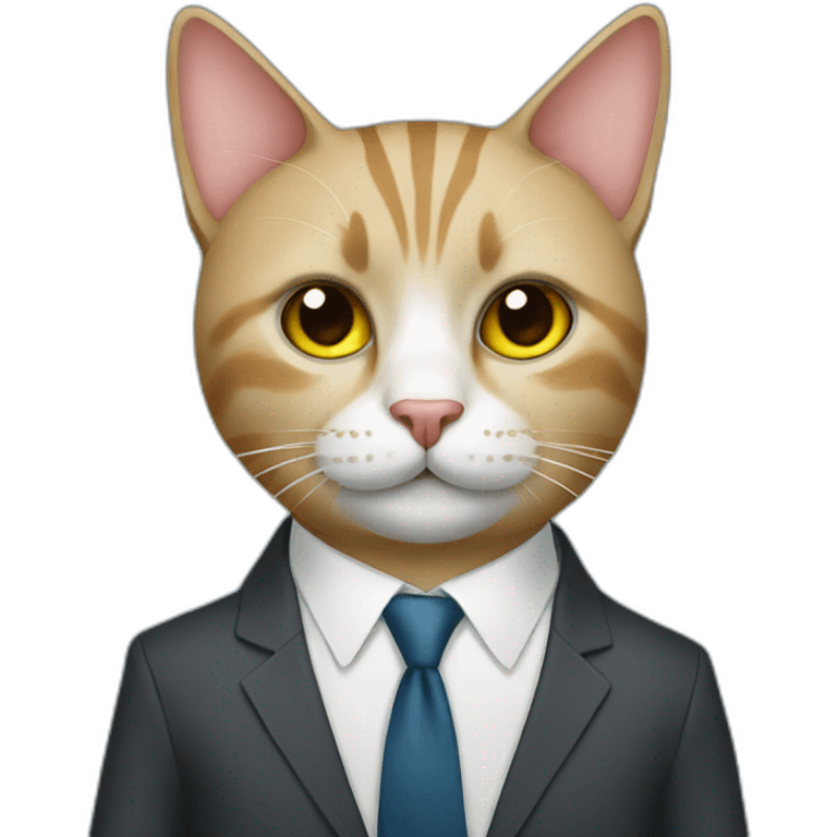 cat in suit emoji