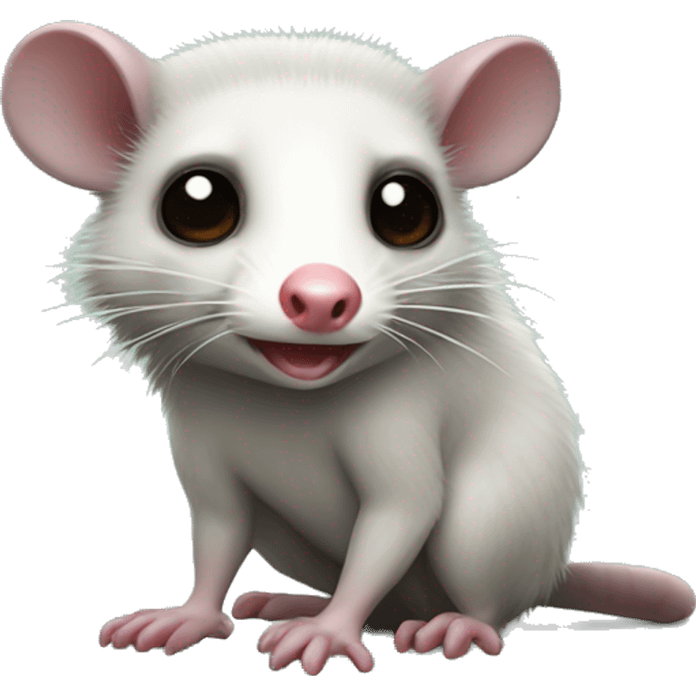 Anatomically correct opossum  emoji