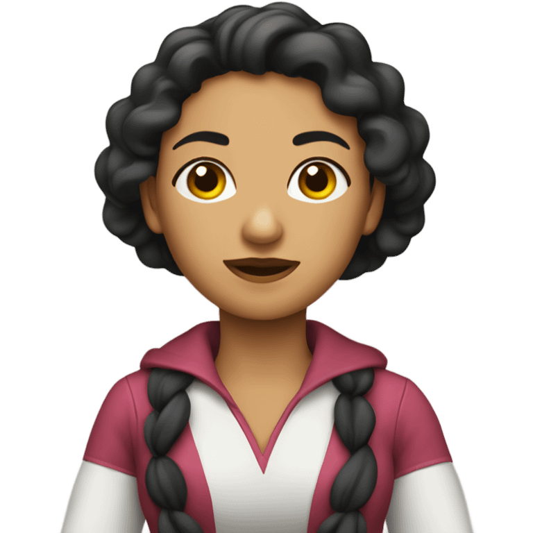 Mujer rizada pelirroja  emoji