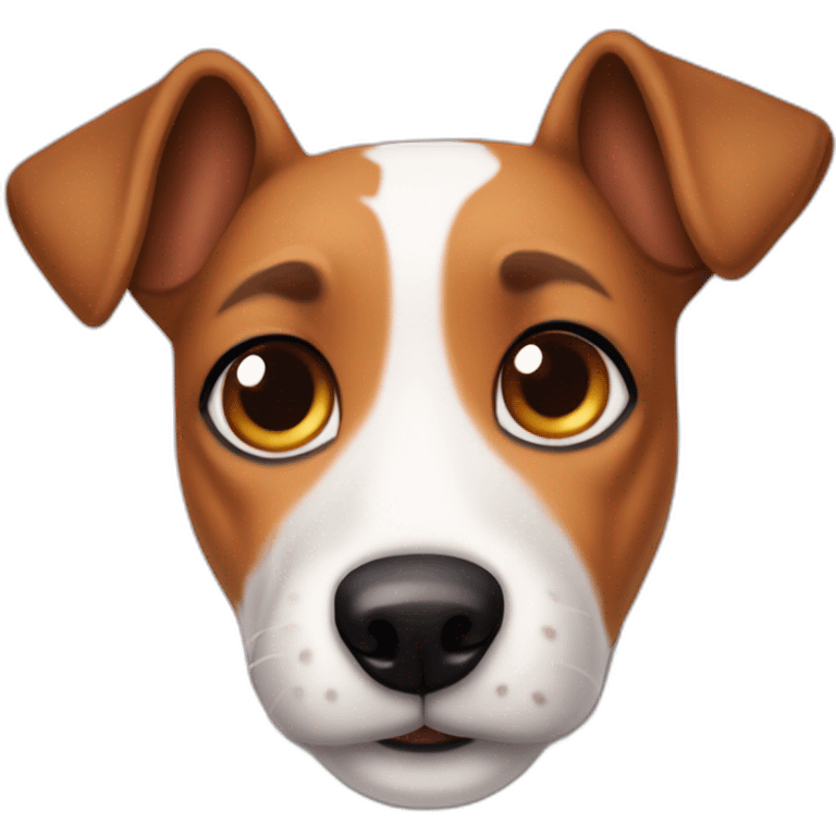 Dog fox terrier jack russel emoji