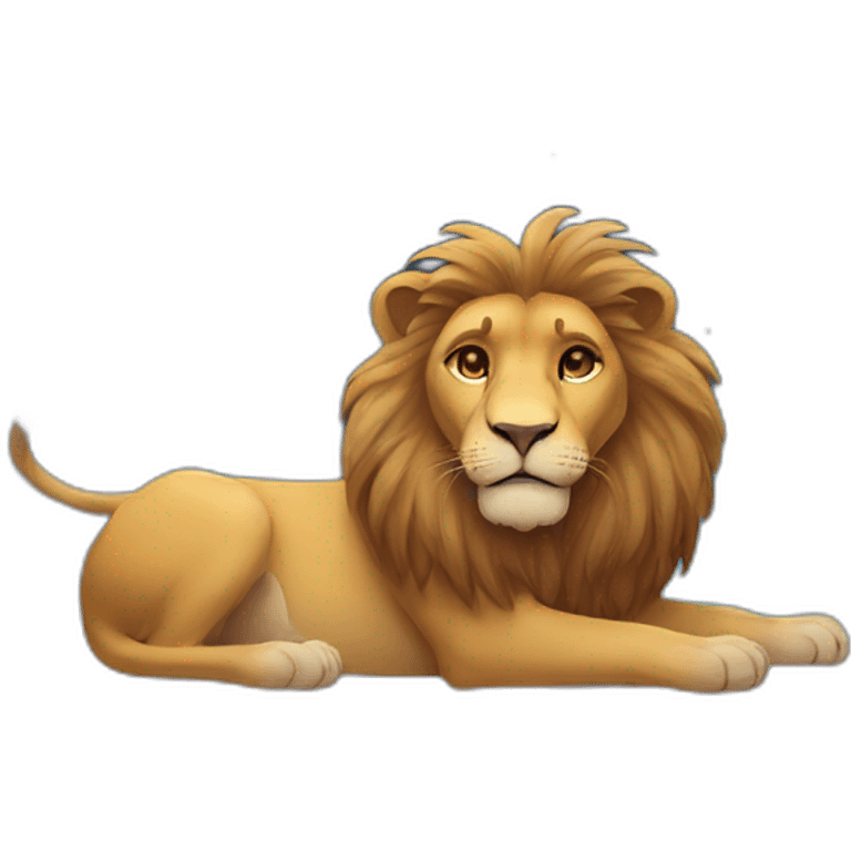 Lion in a dream  emoji