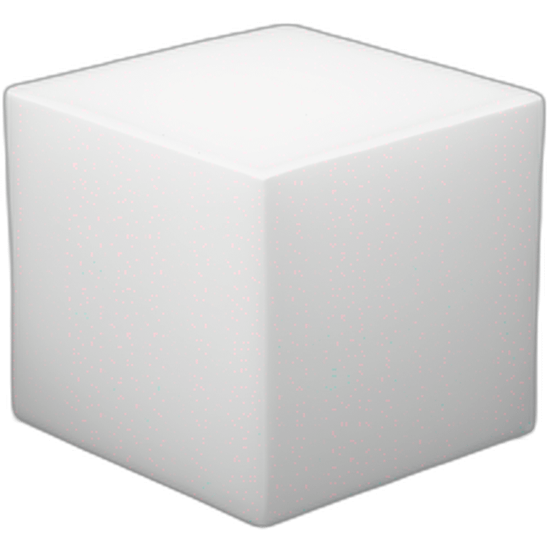 White cube emoji