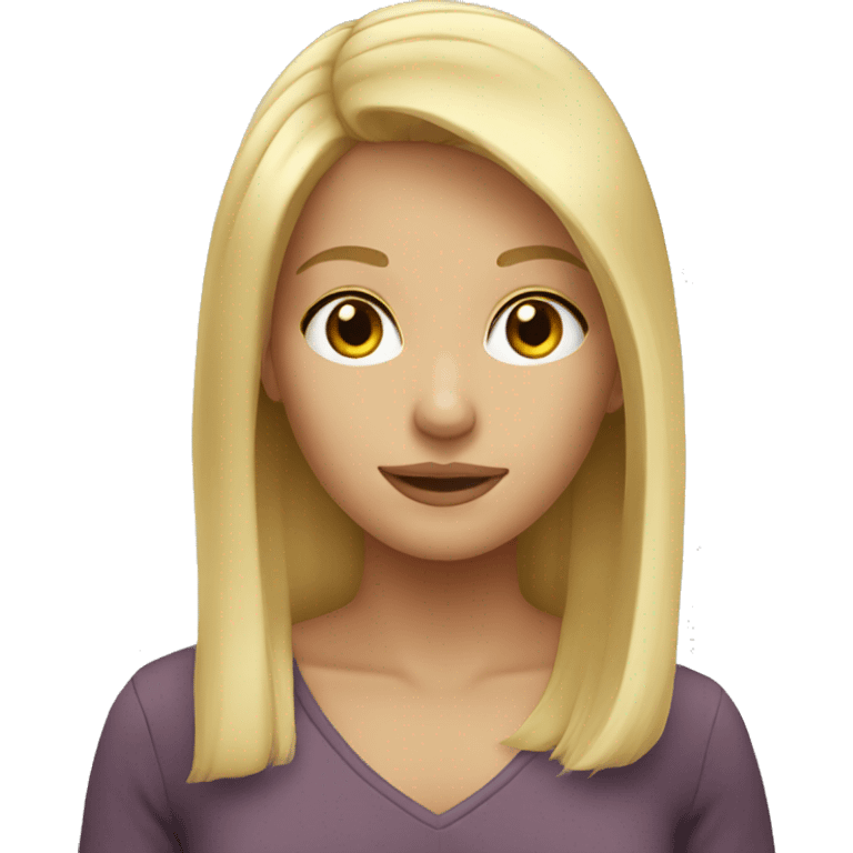 blonde girl  emoji