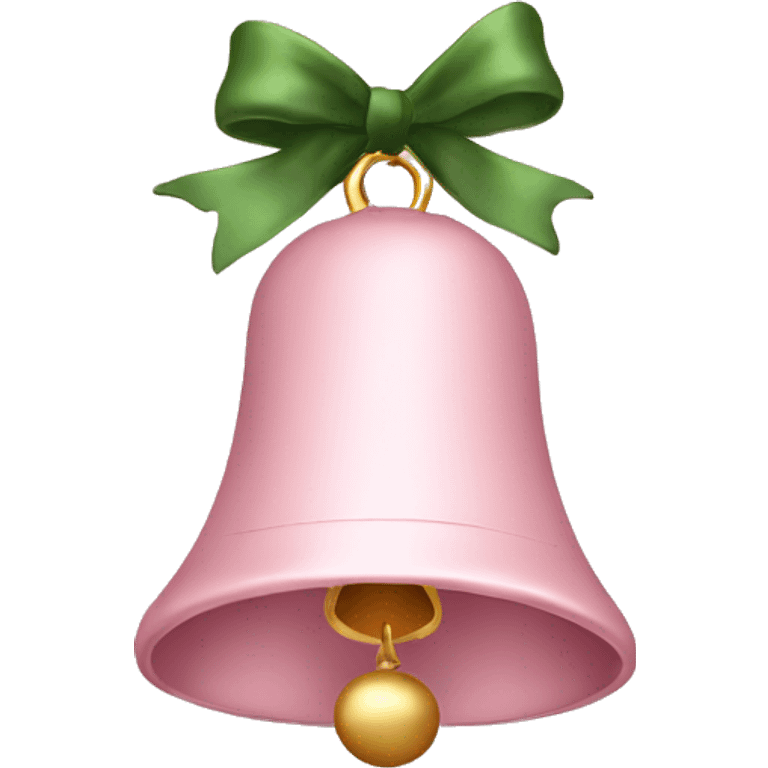 christmas bell pale pink mood emoji