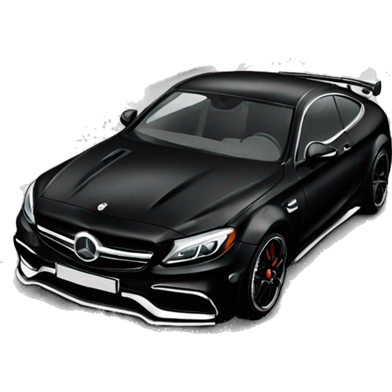 All black c63 amg emoji