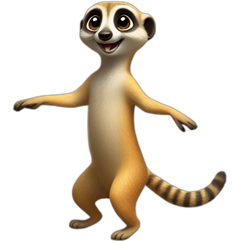 a dancing meerkat emoji