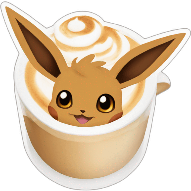 pokemon eevee latte emoji