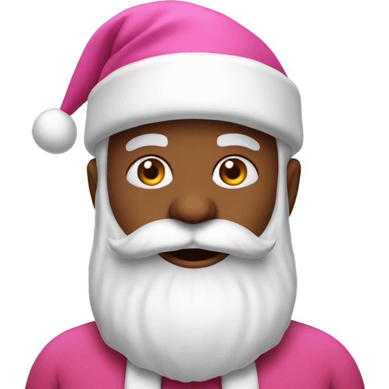 Pink Santa Claus emoji