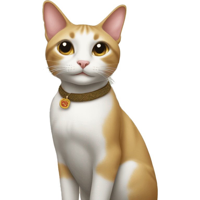 Thai cat in the village emoji