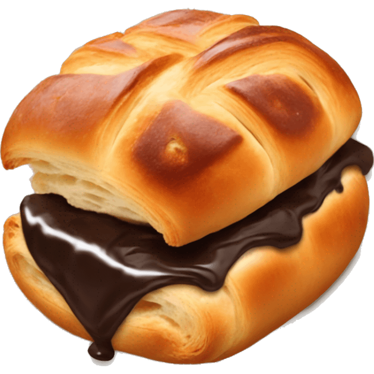 Pain au chocolat français  emoji