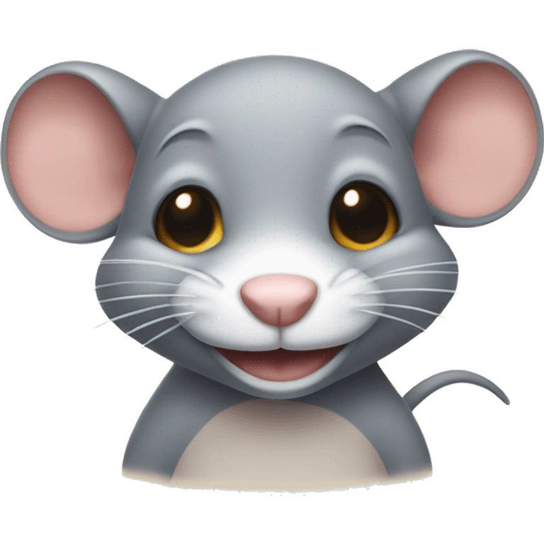 rat with smiling face emoji