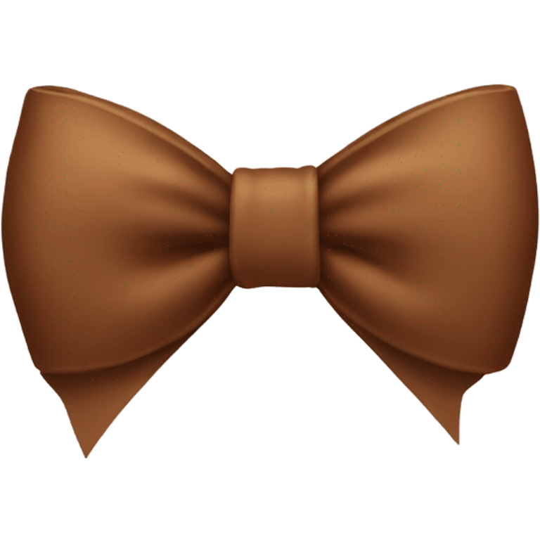 brown bow emoji