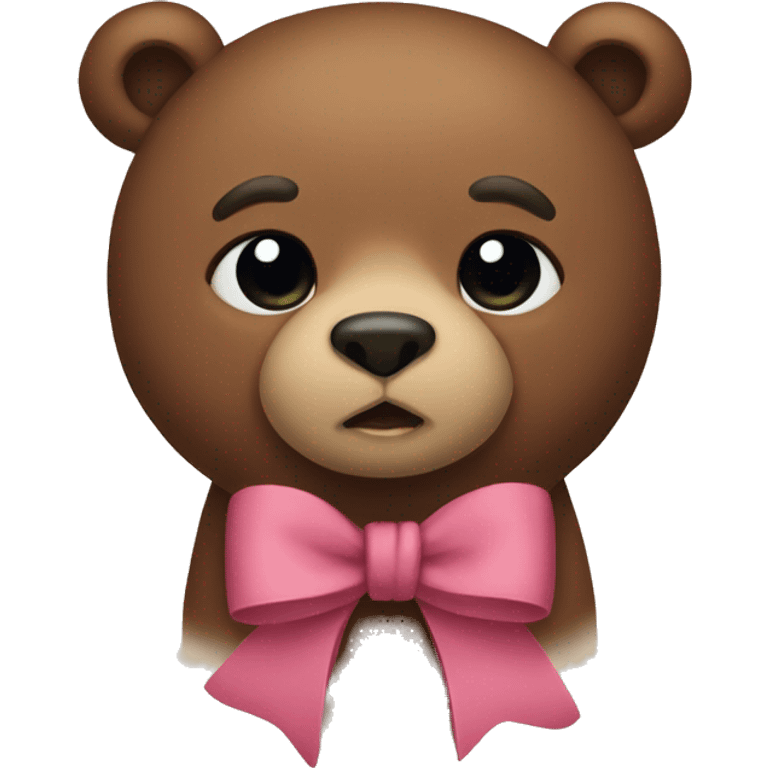 bow with bear emoji