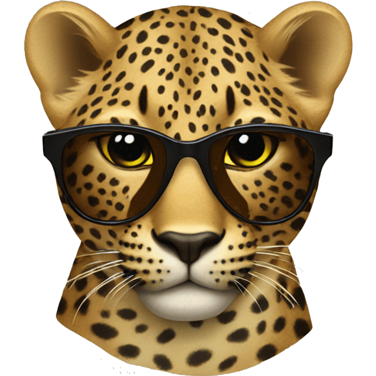 Leopard sunglasses  emoji