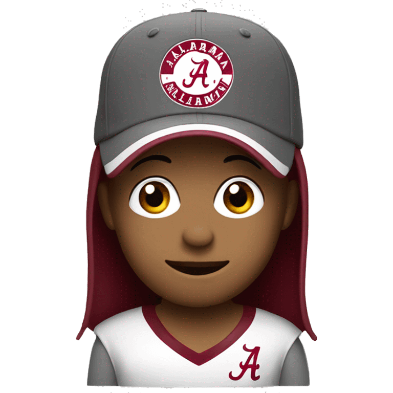 Alabama fan with Alabama hat emoji