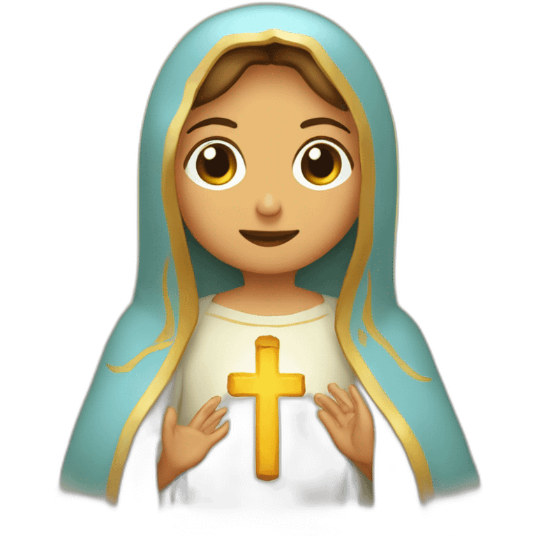 Virgen maria y Jesús emoji