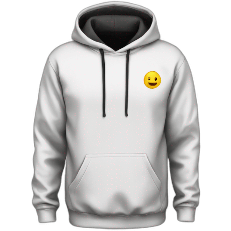 hoodie white emoji