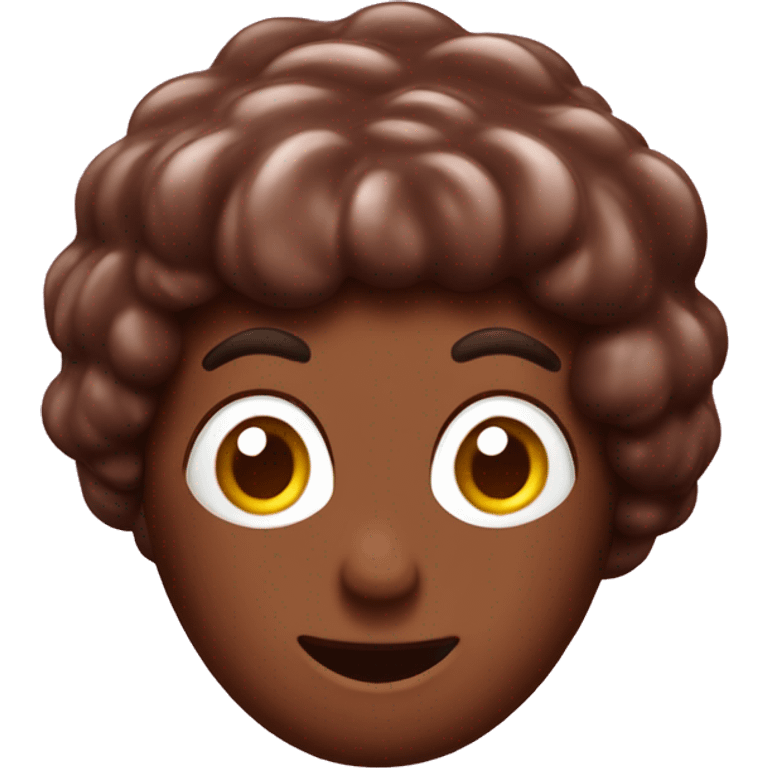 Fresa bañada en chocolate emoji