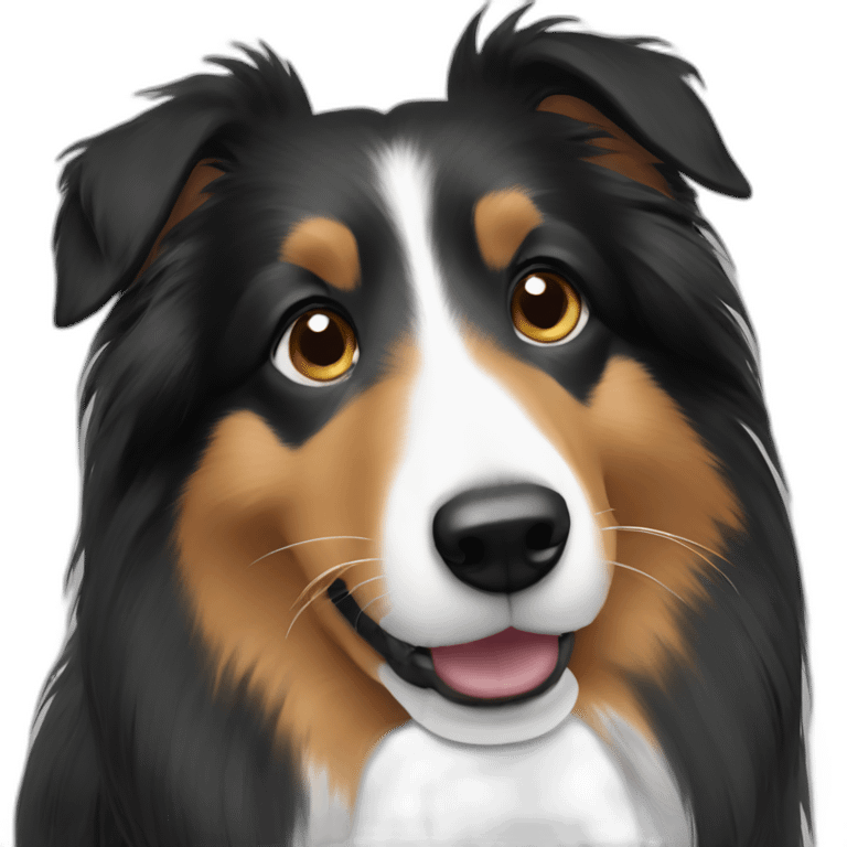 black sheltie emoji