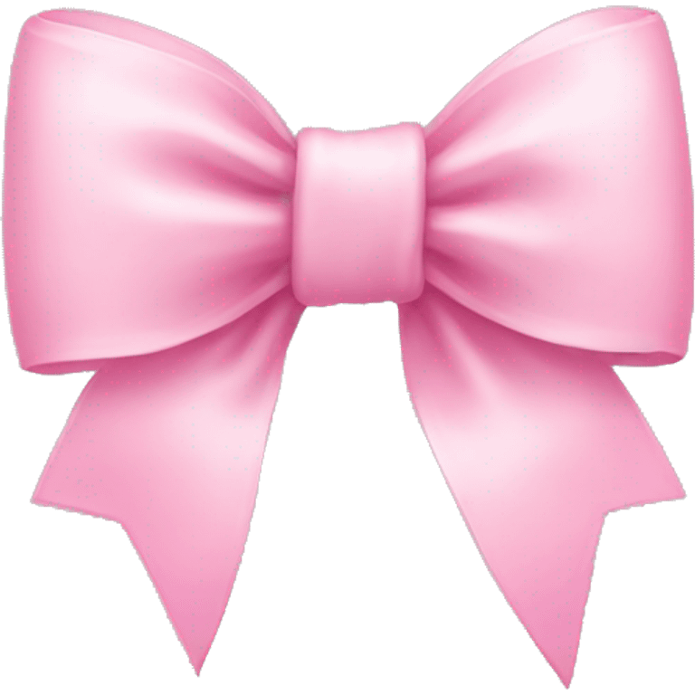 Pink pastel bow emoji