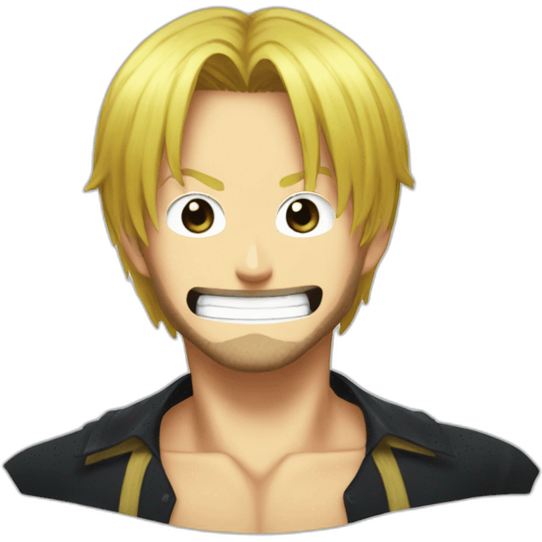 one piece sanji head emoji