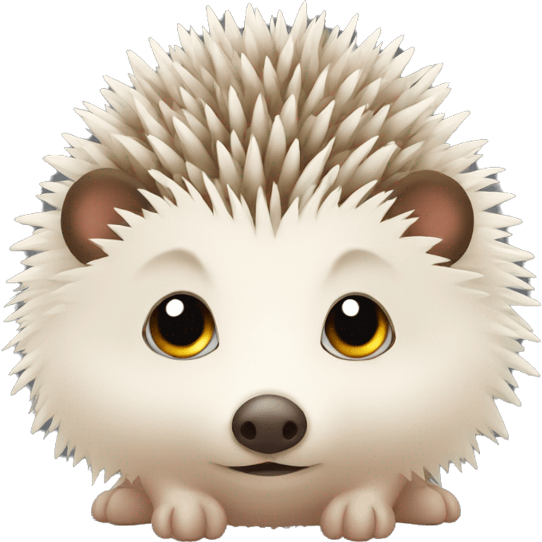 Cute hedgehog with one eye emoji