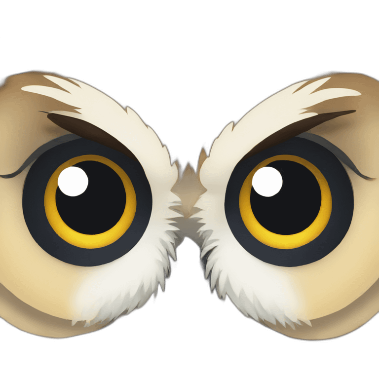 Owl with tear emoji